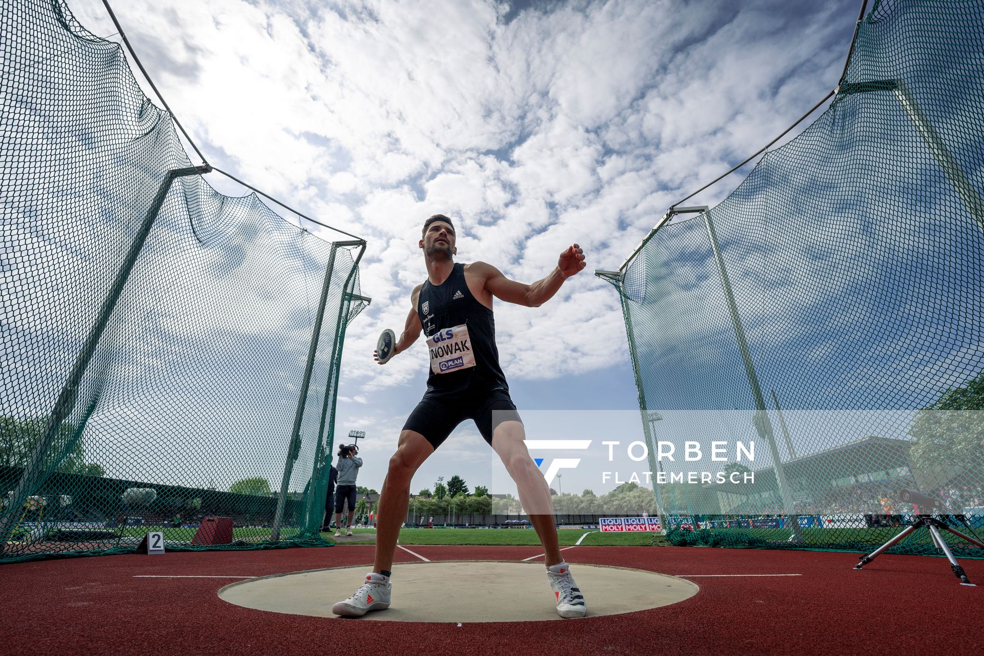 Tim Nowak (SSV Ulm 1846) beim Diskuswurf am 08.05.2022 beim Stadtwerke Ratingen Mehrkampf-Meeting 2022 in Ratingen